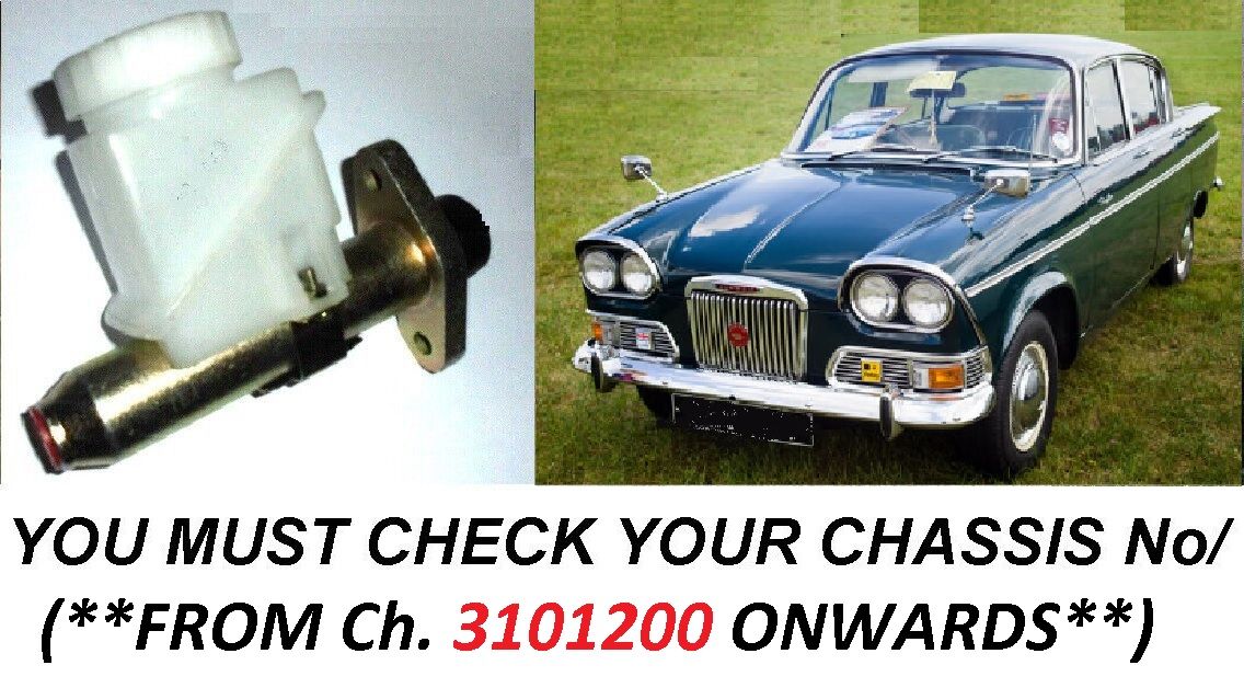 CLUTCH MASTER CYLINDER ASSEMBLY (Humber Sceptre) (Mk1 {Late}. Mk2) (**From Oct 64- 67**) 